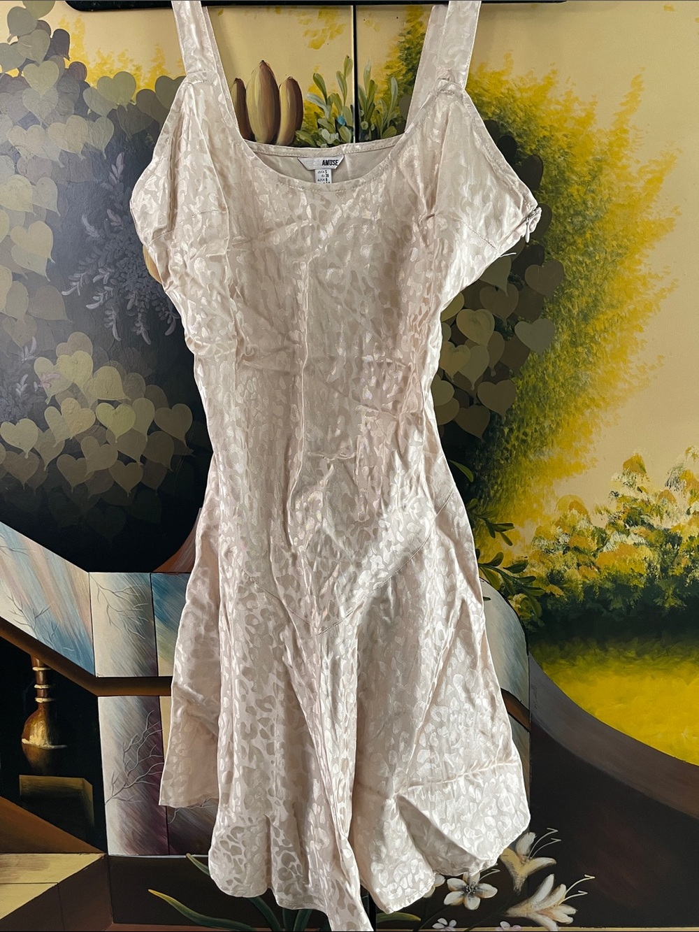 Amuse Society Cream Mini Dress